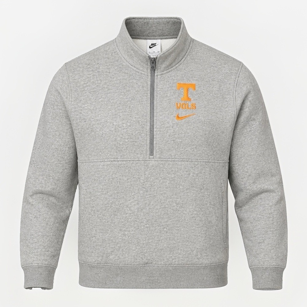 Tennessee Volunteers Nike 1/4 Zip Pullover Men's 2XL Gray